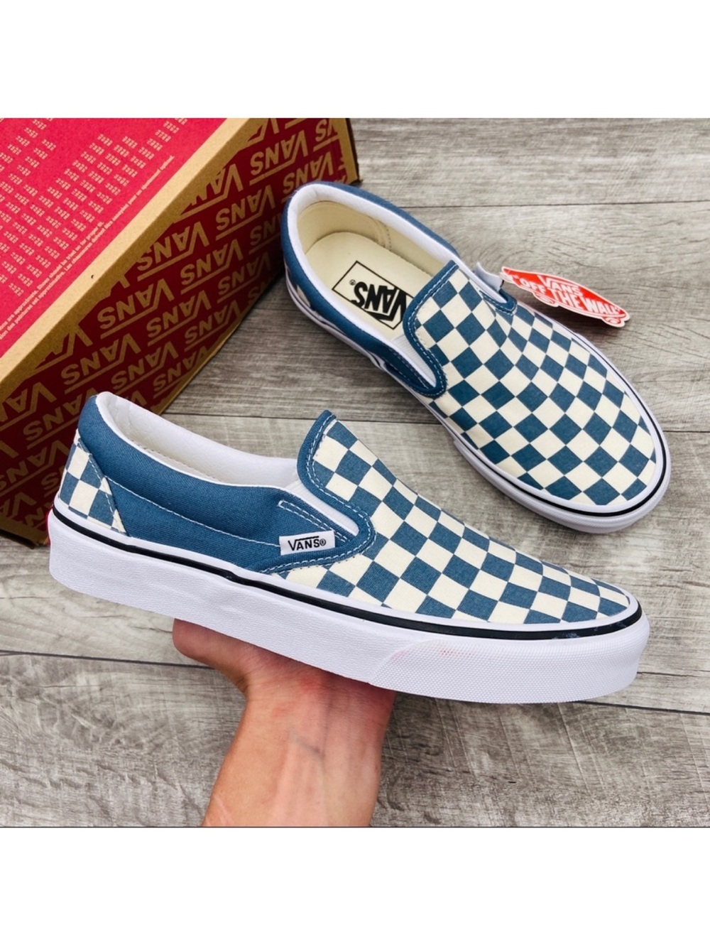 NWT Vans Classic Slip-On Checkerboard